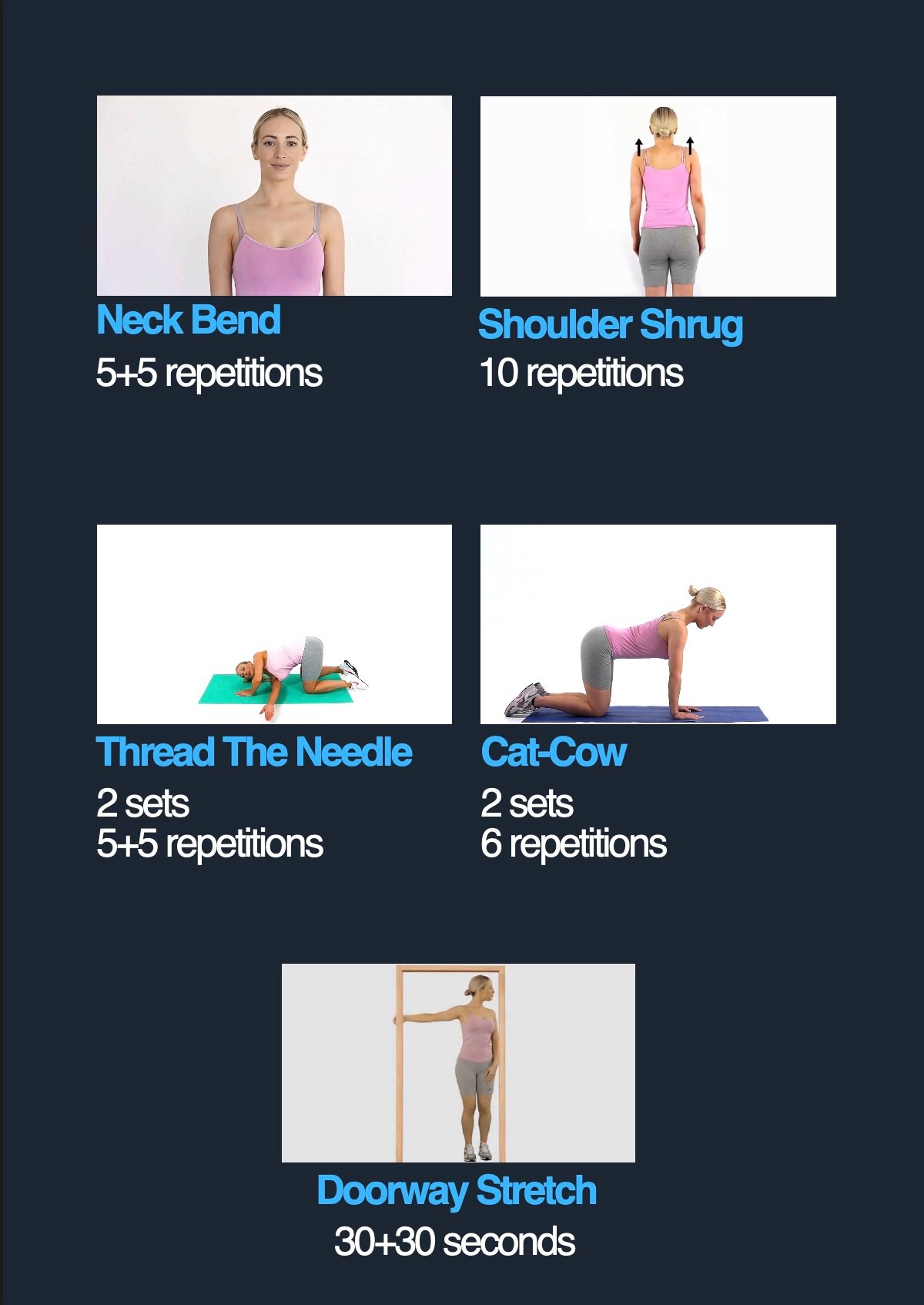 Evening program sample